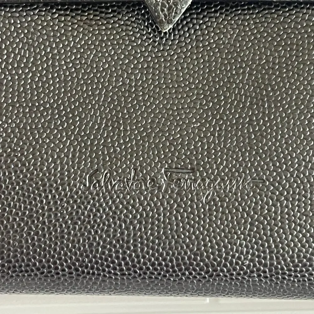 Salvatore Ferragamo black bifold wallet